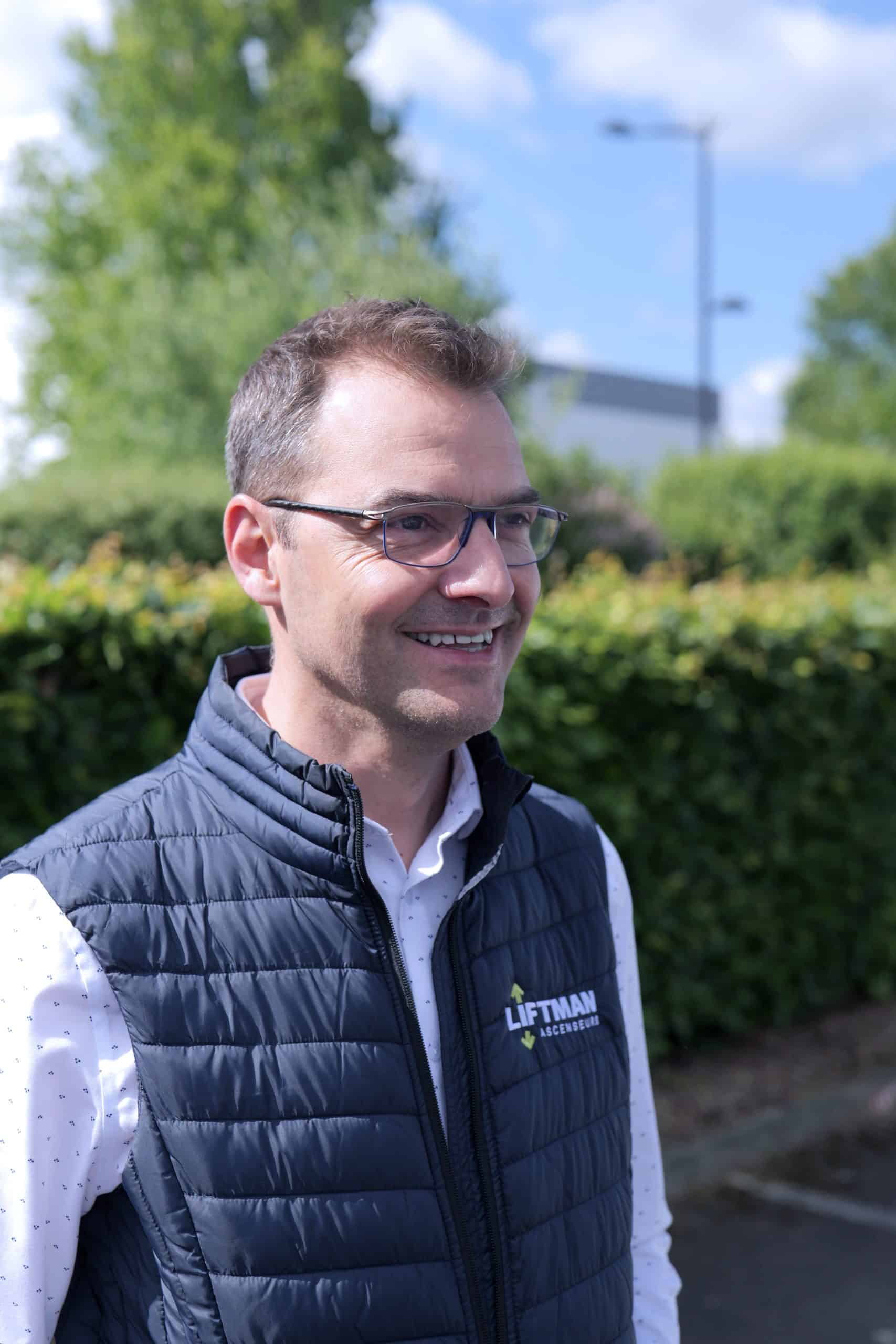 Jérémy Vanroy, directeur Liftman souriant